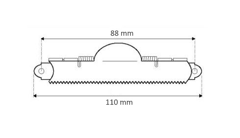 Metal clip for clipboard - 10 pcs